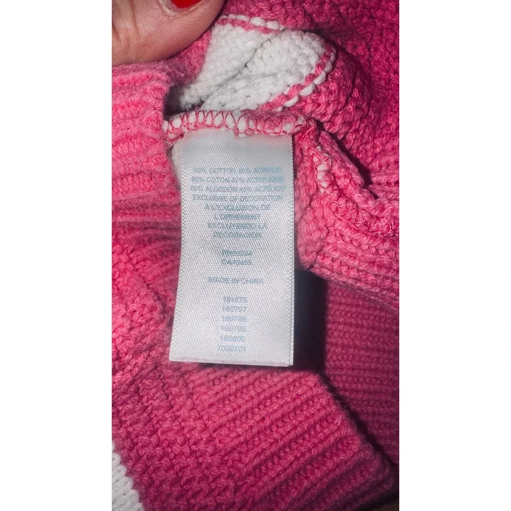 The Children's Place Baby Girl Sweater 9 12 Months‎ Pink White Stripe